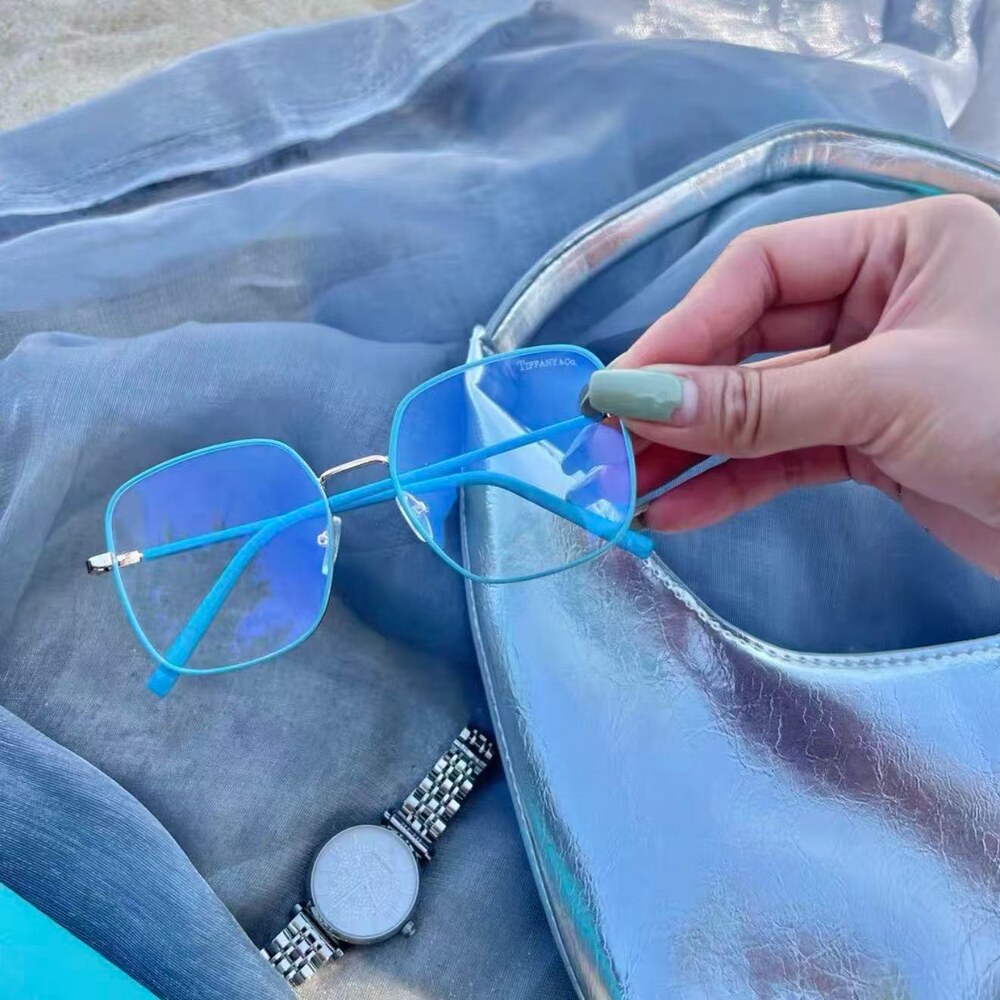 Tiffany Minimalist Blue Frame Eyewear